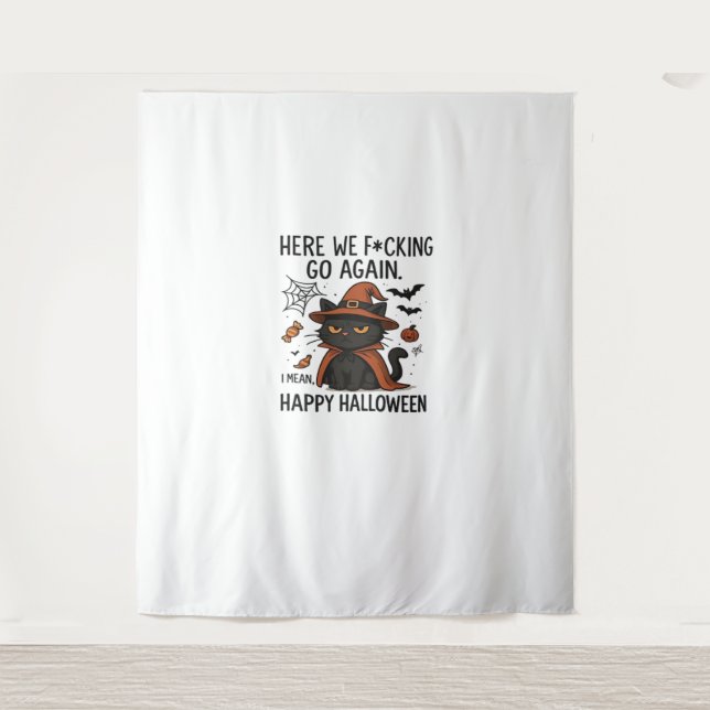 Grumpy Cat Halloween Classic T-Shirt Tapestry (Front)