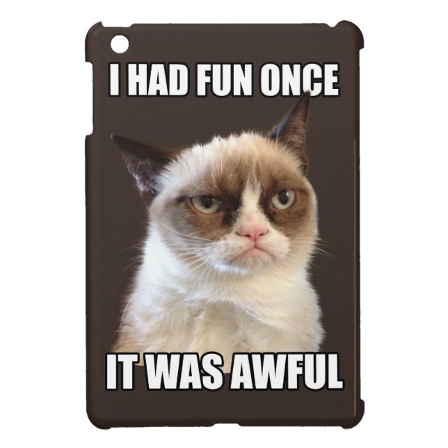 Grumpy Cat - I had fun once iPad Mini Case (Back)