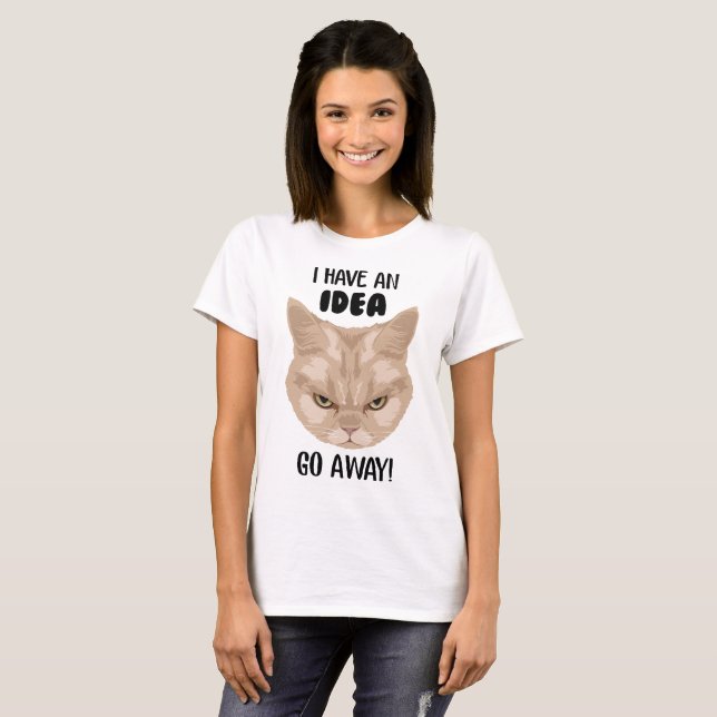 Grumpy Cat - I have an idea T-Shirt (Front Full)