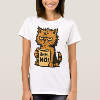 Grumpy Cat Kaffeetasse - Um, Nö, funny German T-Shirt