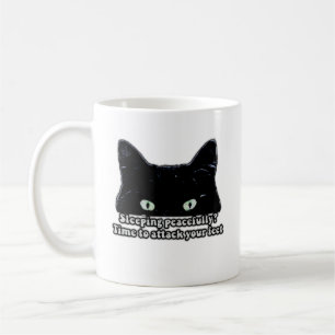 Grumpy cat meme for cat lovers and kitten owners coffee mug