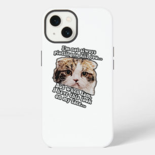 Grumpy cat meme for cat owners and kitty lovers iPhone 13 case