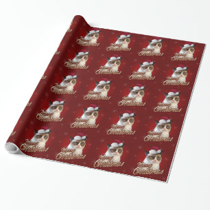 Grumpy Cat Merry Christmas Wrapping Paper