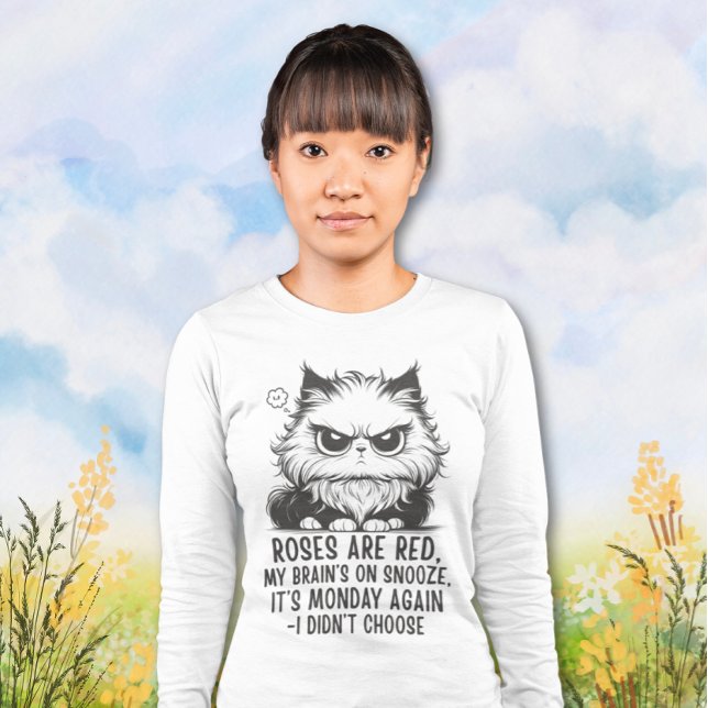 Grumpy Cat Monday Snooze Funny Work Shirt (Creator Uploaded)