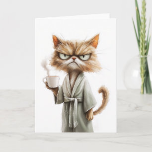 Grumpy Cat Needs Coffee Card