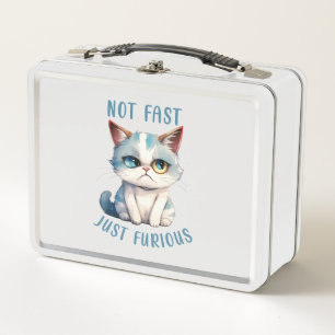 Grumpy Cat - Not Fast, Just Furious Metal Lunch Box