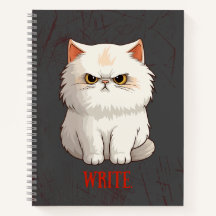 Grumpy Cat Pun Fun Write Journal Notebook