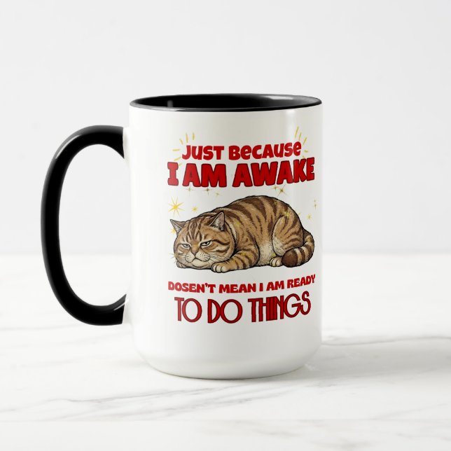 Grumpy Cat Sarcastic Quote Mug (Left)