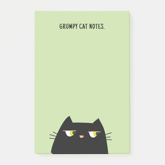 Grumpy Cat Sticky Notes Funny Cute Kawaii (Front)
