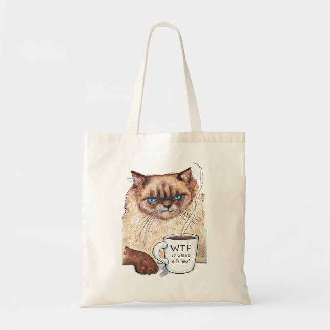 Grumpy Cat tote bag (Front)
