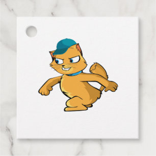 Grumpy Cat with Basecap Favour Tags