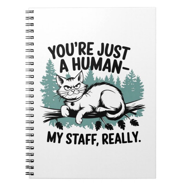 Grumpy Cat – 'You're Just a Human, My Staff Really Notebook (Front)