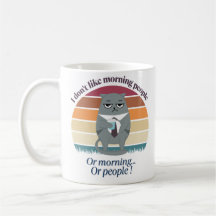 Grumpy Catful Coffee Morning Humour Design