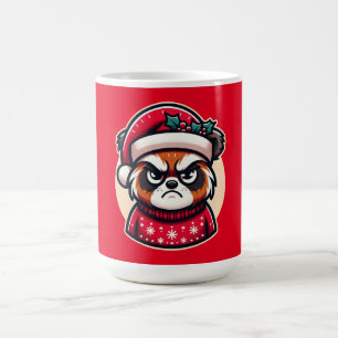 Grumpy Christmas Cat - Funny Festive Holiday Mood Coffee Mug