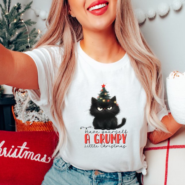Grumpy Christmas Cat T-Shirt (Creator Uploaded)