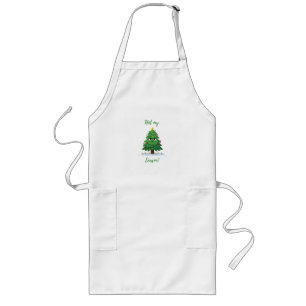 Grumpy Christmas Tree Cartoon – Funny "Not My Seas Long Apron