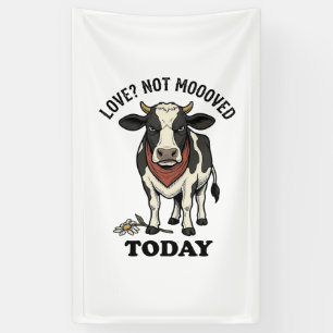 Grumpy Cow Valentine Moody Farm Humour Shirt Banner