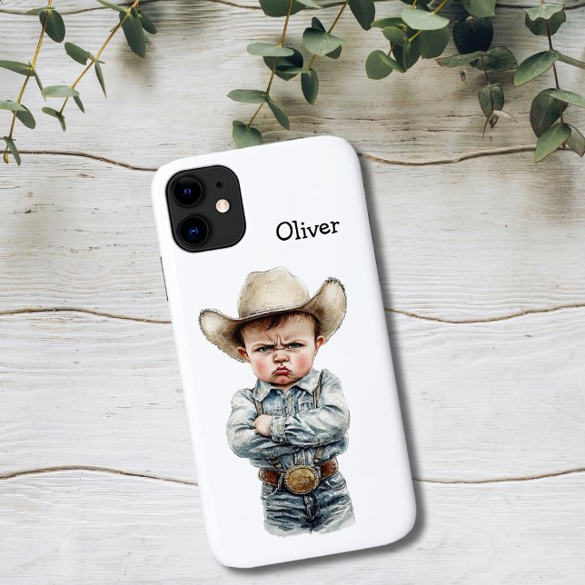 Grumpy Cowboy Case-Mate iPhone Case (Creator Uploaded)
