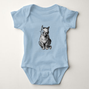 Grumpy Cute cat  animal baby shirt