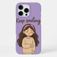 Grumpy Cute Girl Sticker – Long Hair & Oversized