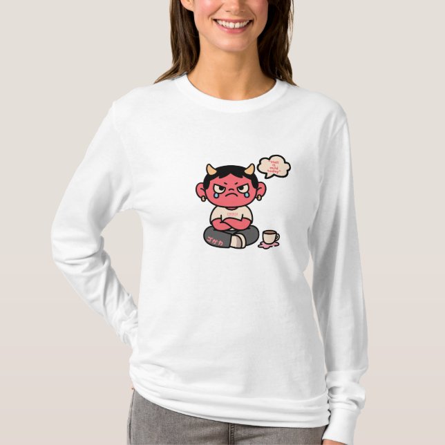Grumpy Cute Oni – “Hell is Mild Today” T-Shirt (Front)