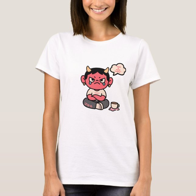 Grumpy Cute Oni – “Hell is Mild Today” T-Shirt (Front)