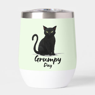 Grumpy Day with Black Cat