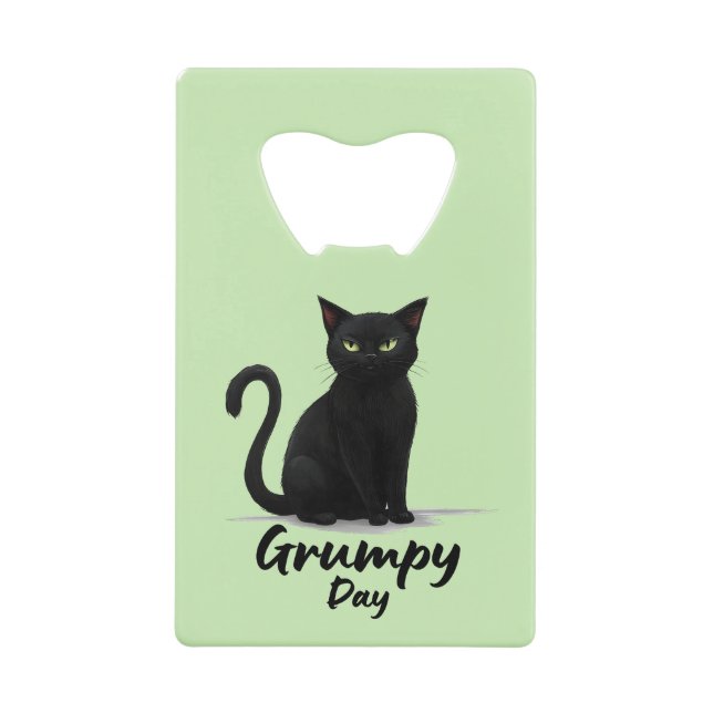 Grumpy Day with Black Cat (Front)