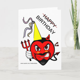 Grumpy Devil Happy Birthday Card