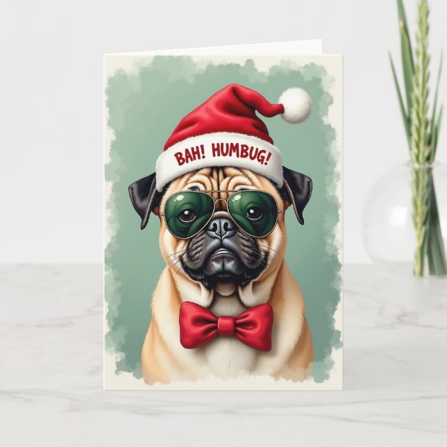Grumpy Dog Portrait Card (Front)
