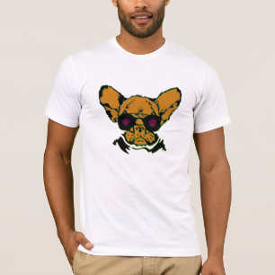 Grumpy dog with retro aviator glasses, Funny Dog T-Shirt