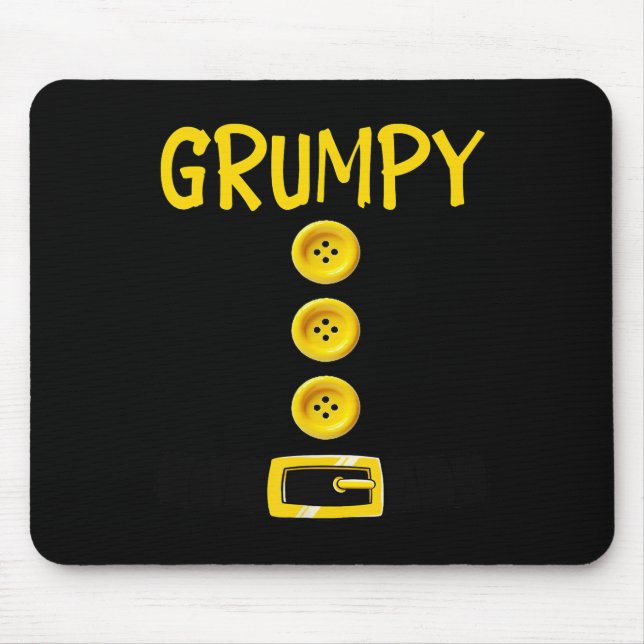 Grumpy Dwarf Halloween Costume Colour Matching Gru Mouse Pad (Front)
