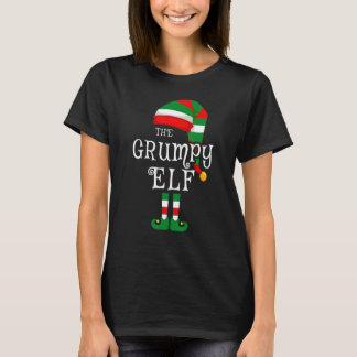 Grumpy Elf Family Christmas Matching Pyjamas Group T-Shirt