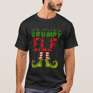 Grumpy Elf Funny Group Matching Family Pyjamas For T-Shirt