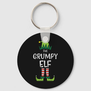 Grumpy Elf Matching Christmas For Family Grandpa X Key Ring