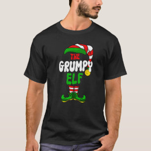 Grumpy Elf Pajama Matching Group Christmas Holiday T-Shirt