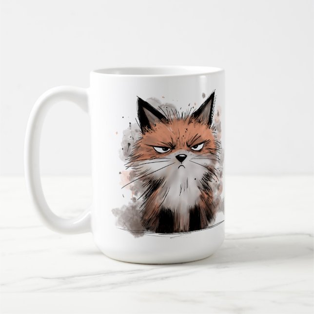 Grumpy Fox Coffee Mug (Left)