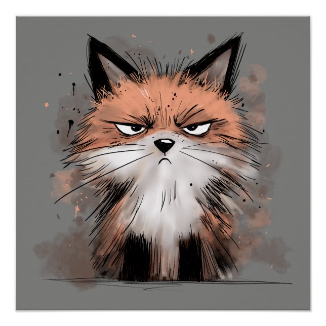 Grumpy Fox Poster (Front)