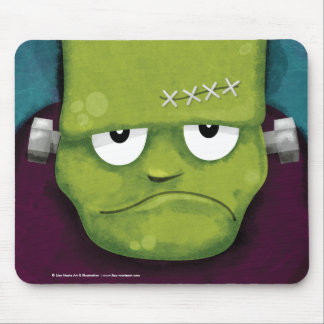 Grumpy Frankenstein Halloween Mousepads