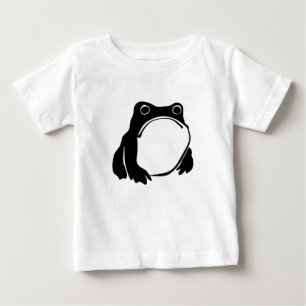 Grumpy Frog drawing Japanese art by Matsumoto Hoji Baby T-Shirt