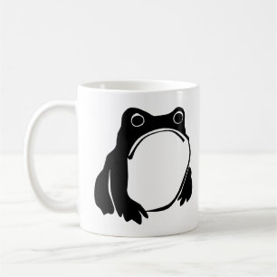 Grumpy Frog drawing Japanese art by Matsumoto Hoji Coffee Mug