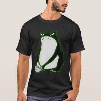 Grumpy Frog Drawing Japanese By Matsumoto Hoji T-Shirt