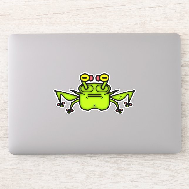 Grumpy Frog Weird Cartoon Creature (Computer)