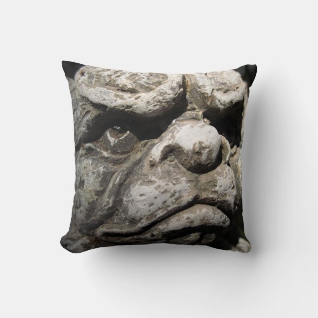 Grumpy Gargoyle Pillow (Front)
