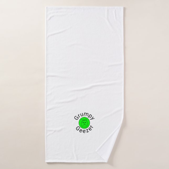 Grumpy Geezer - For Him Bath Towel (Bath Towel)