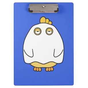 Grumpy Ghost Chick Clipboard