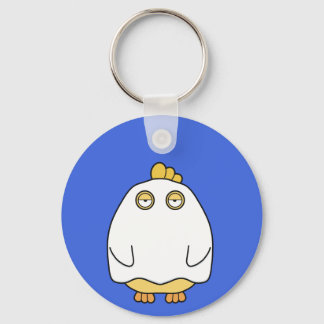 Grumpy Ghost Chick Key Ring