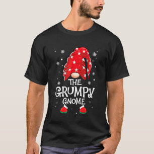 Grumpy Gnome Buffalo Plaid Matching Family Christm T-Shirt
