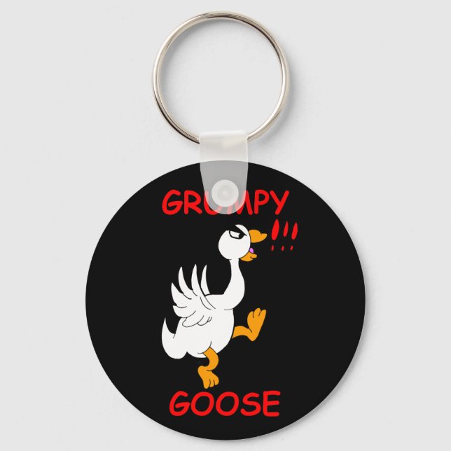 Grumpy Goose Keychain (Front)