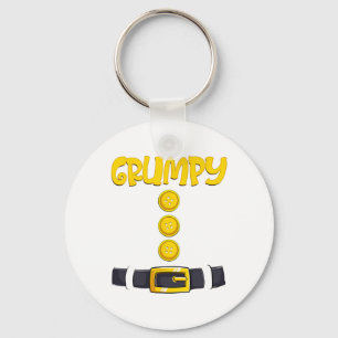 Grumpy Halloween Dwarf Costume Colour Matching Key Ring